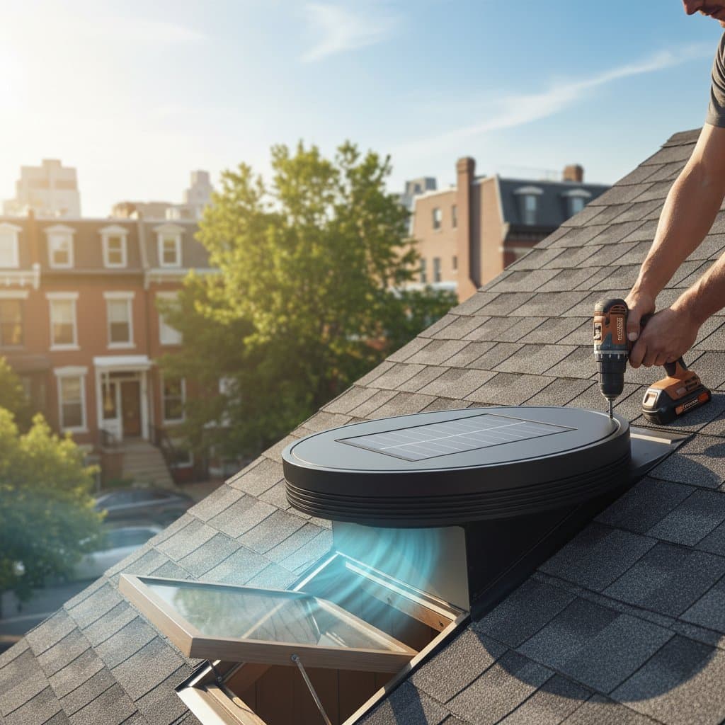 Solar Attic Fans Slash AC Bills 40% With No Wiring