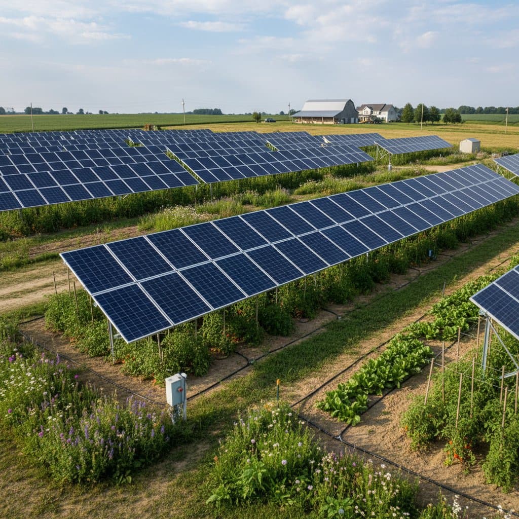 Agrivoltaics Cuts Irrigation While Boosting Crop Yields