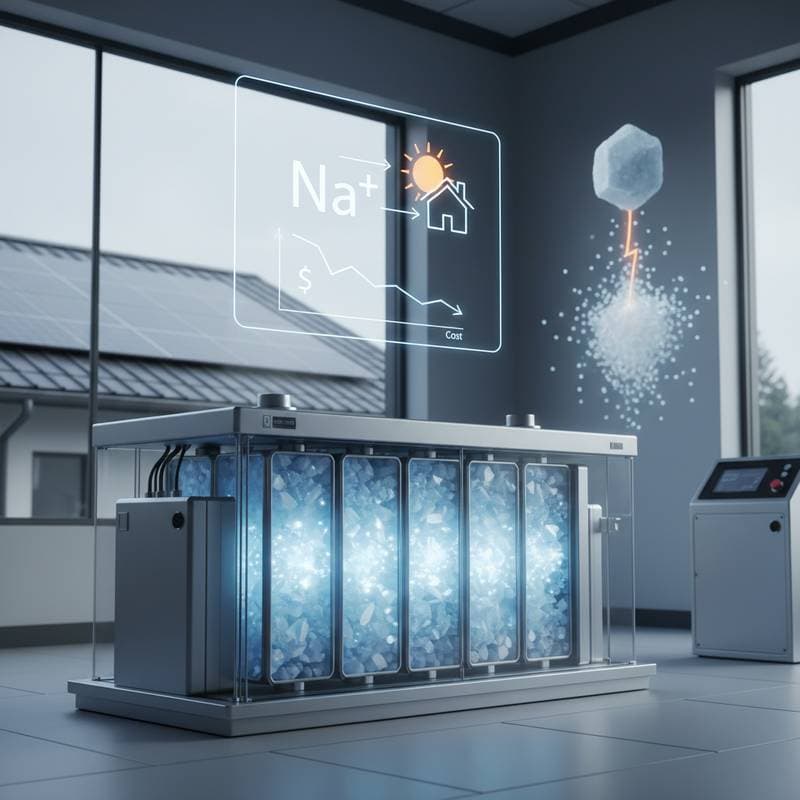 Sodium Batteries Cut Solar Storage Costs in 2025