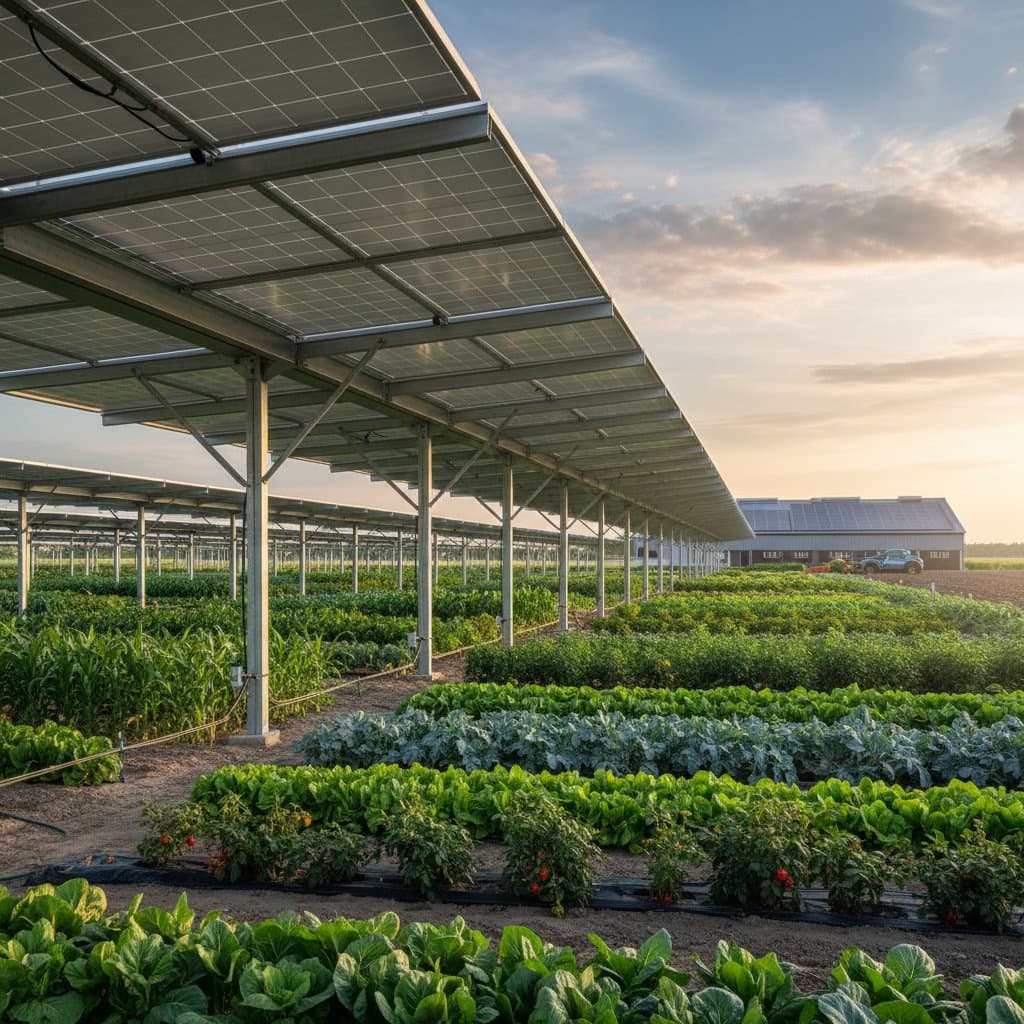 Solar Panels Now Increase Crop Yields on Farms