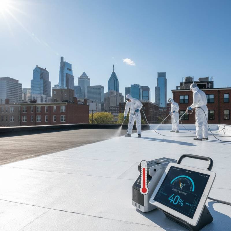 Cool Roof Coatings Cut Summer Energy Bills 40%