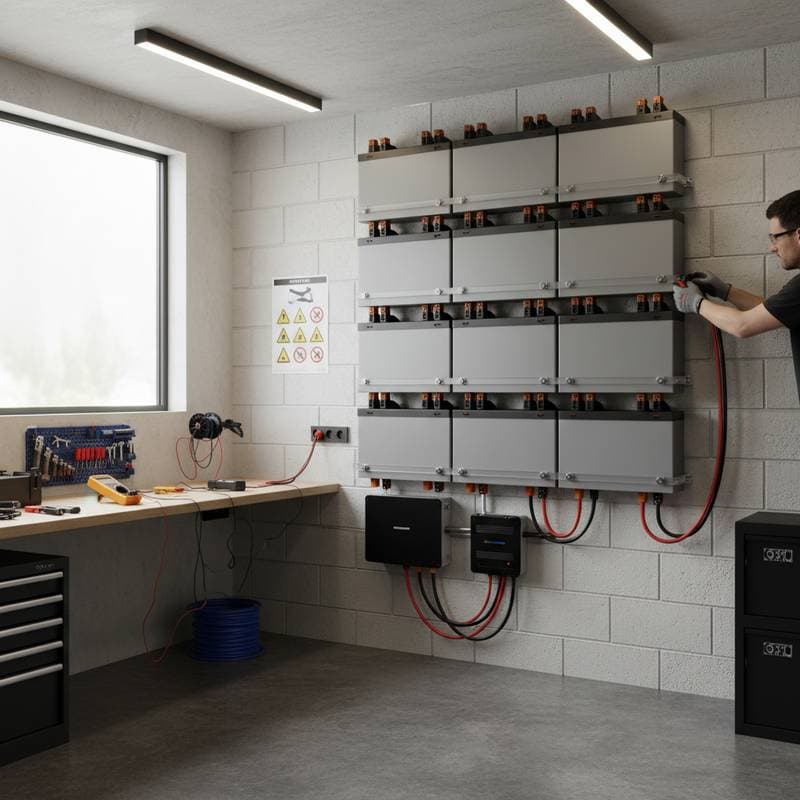 Build a Safe $3K Battery Wall for Backup Power