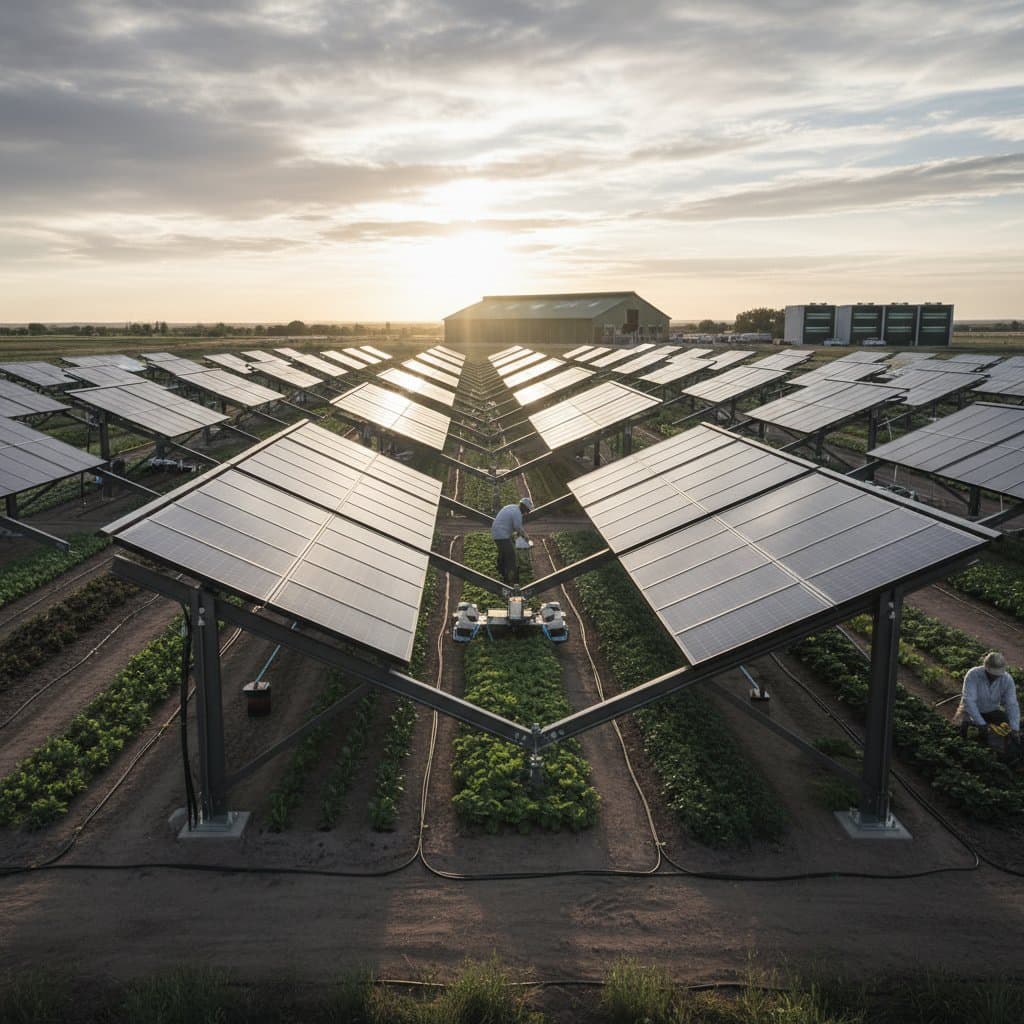 Dual-Use Solar Lets Farmers Earn From Crops and Energy