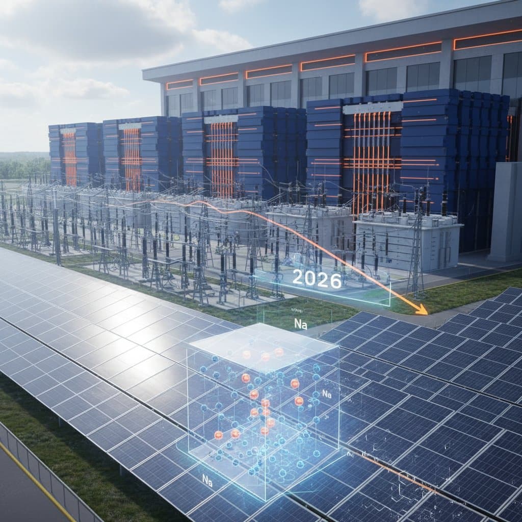 Sodium-Ion Batteries Cut Grid Storage Costs by 2026
