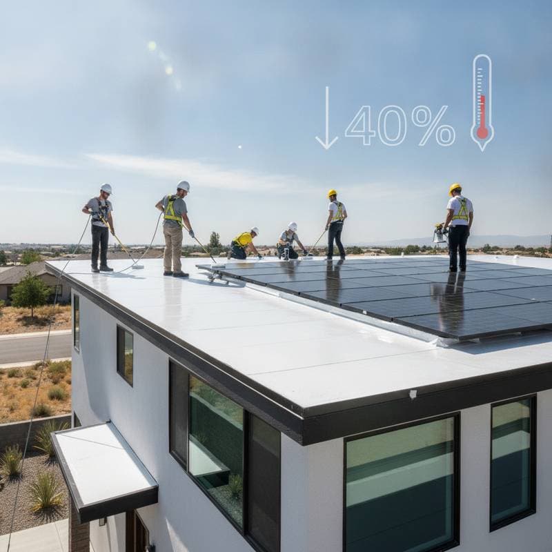 White Roofs Cut Cooling Costs 40% in Summer Heat