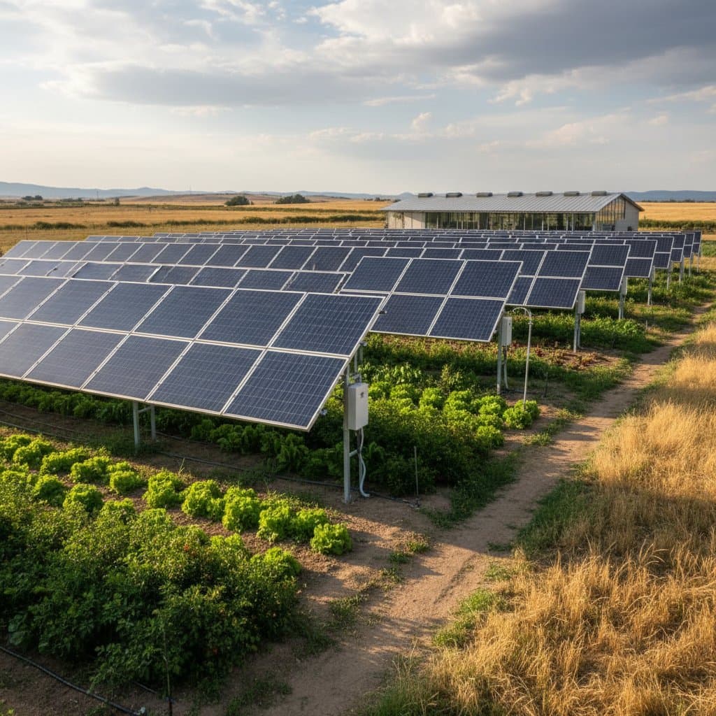 Agrivoltaics Boosts Farm Yields Under Solar Panels