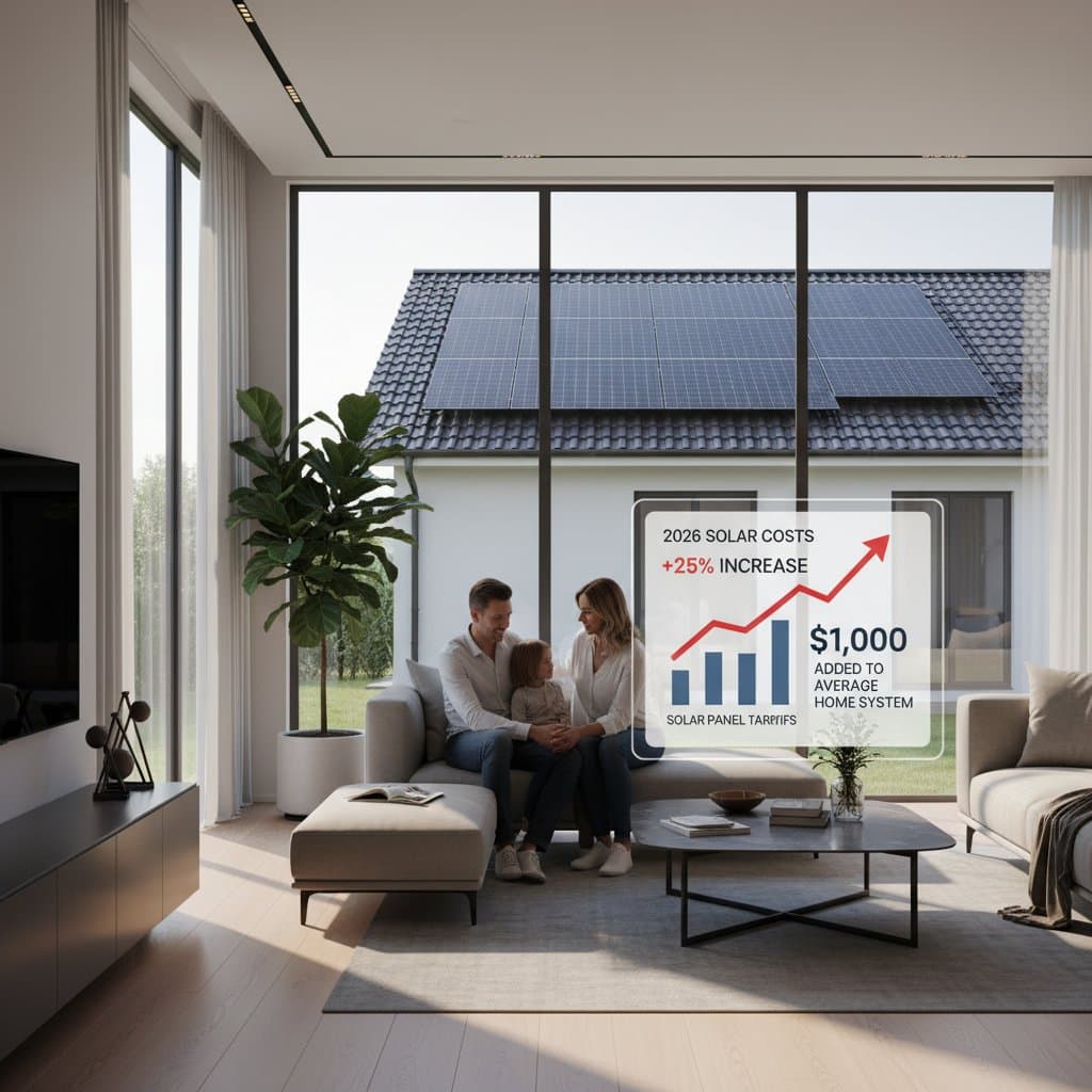Solar Panel Tariffs Add $1,000 to Average Home System