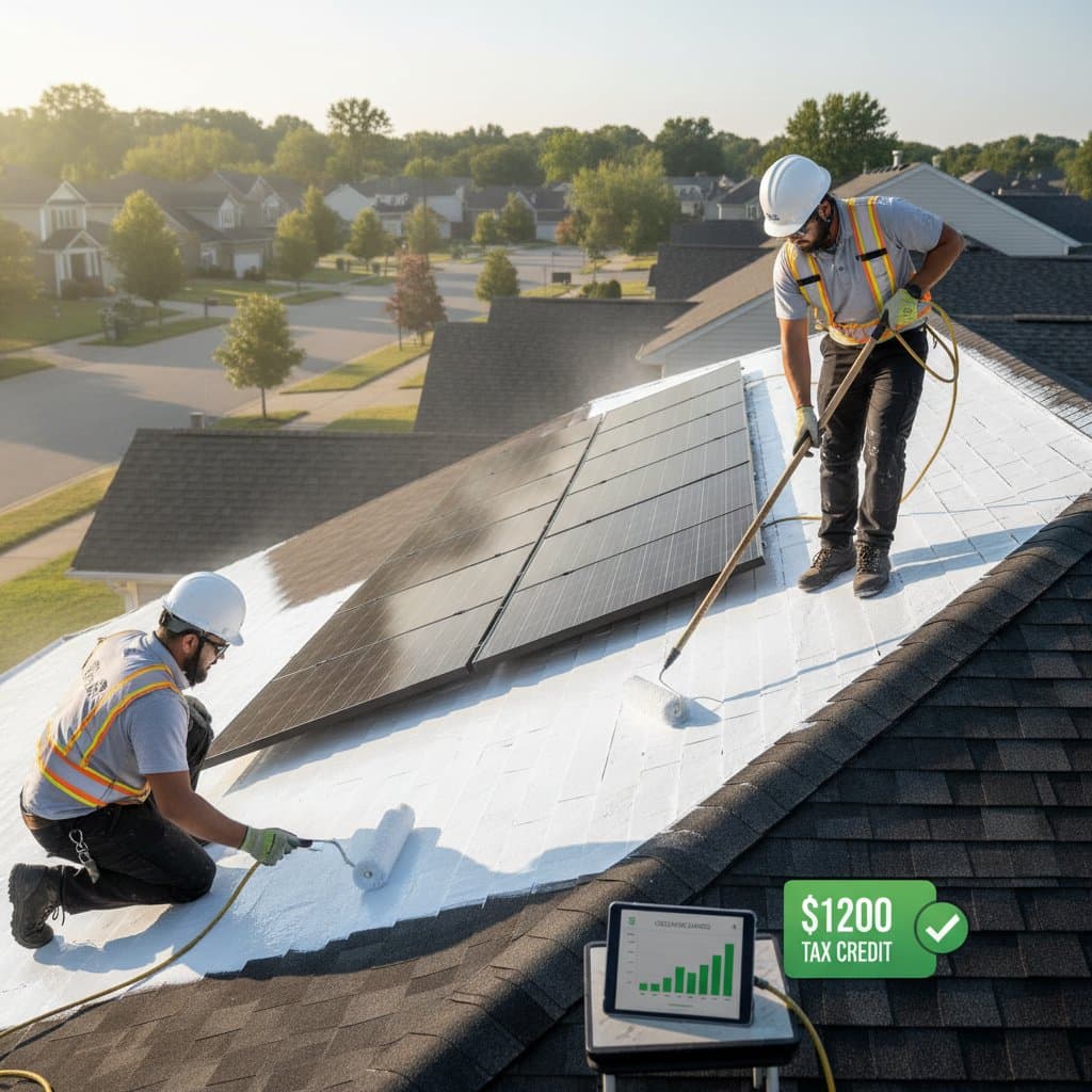 $1,200 Federal Credit Cuts Cooling Costs with Roof Coating