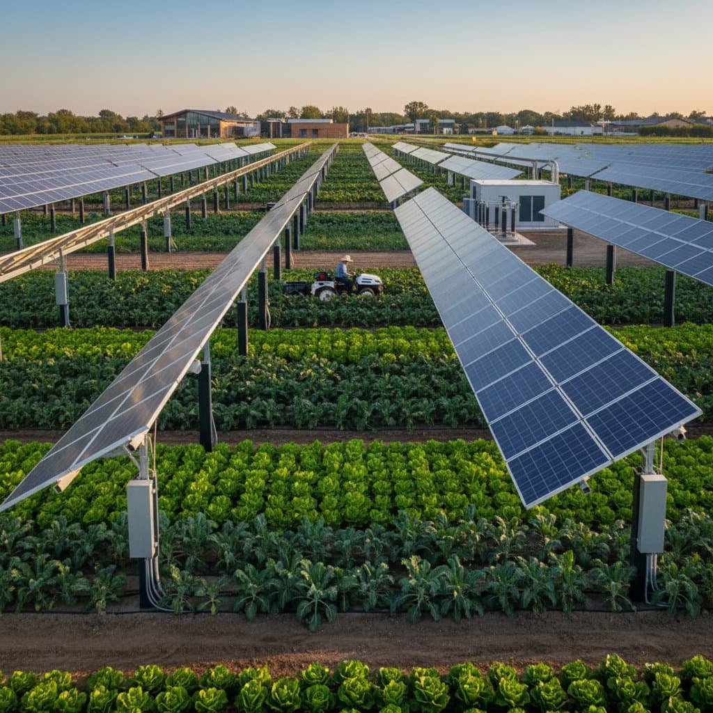 Solar Panels Share Farmland Without Killing Crops