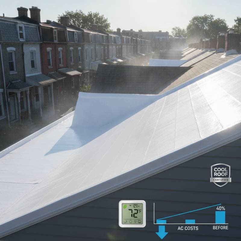 Cool Roof Coatings Cut AC Costs by 40%